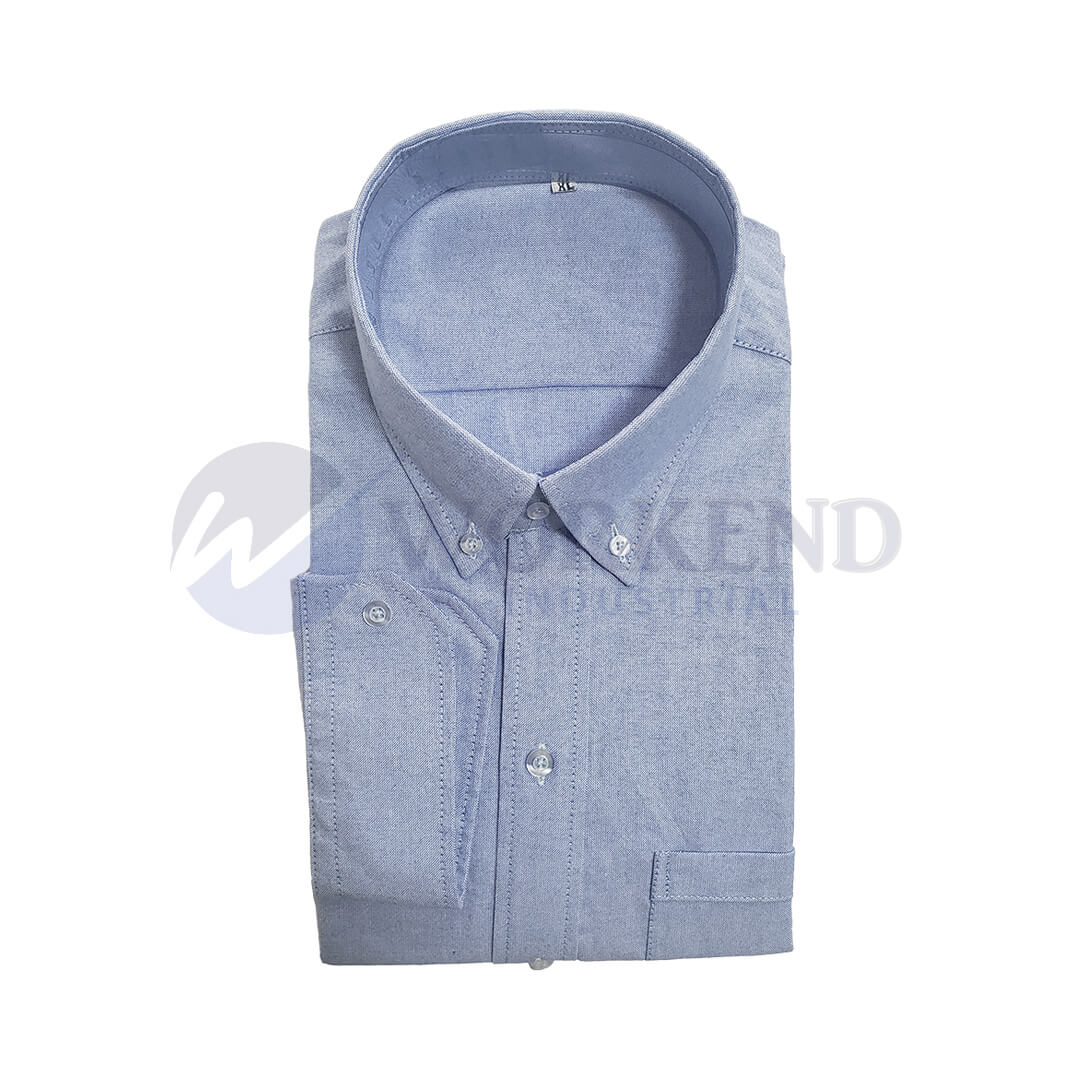 Camisa oxford azul